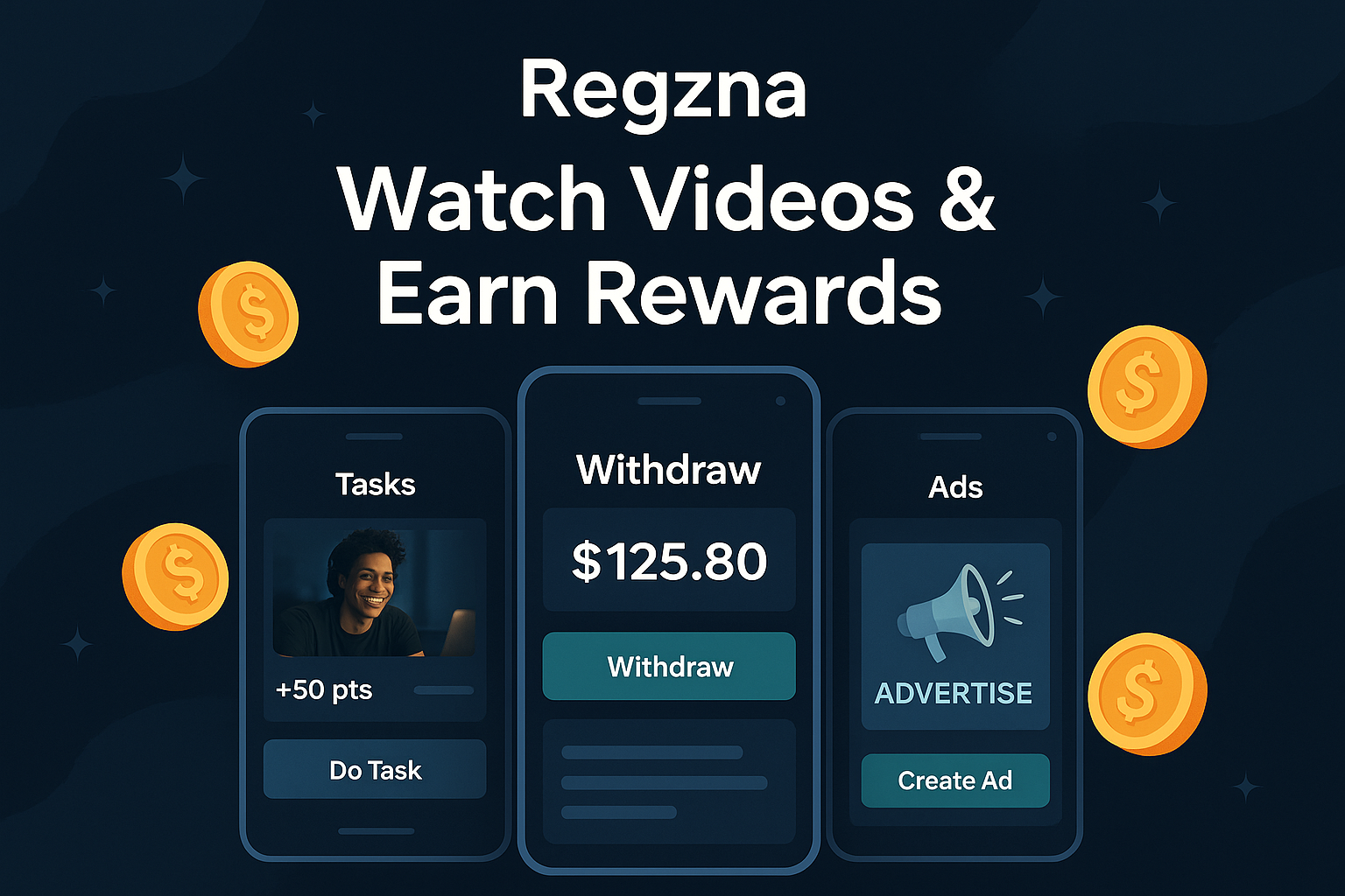 Regzna promotional banner 16:9